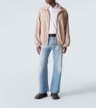 Acne Studios Logo cotton poplin bomber jacket