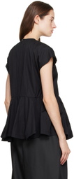 Comme des Garçons Black Peplum Blouse
