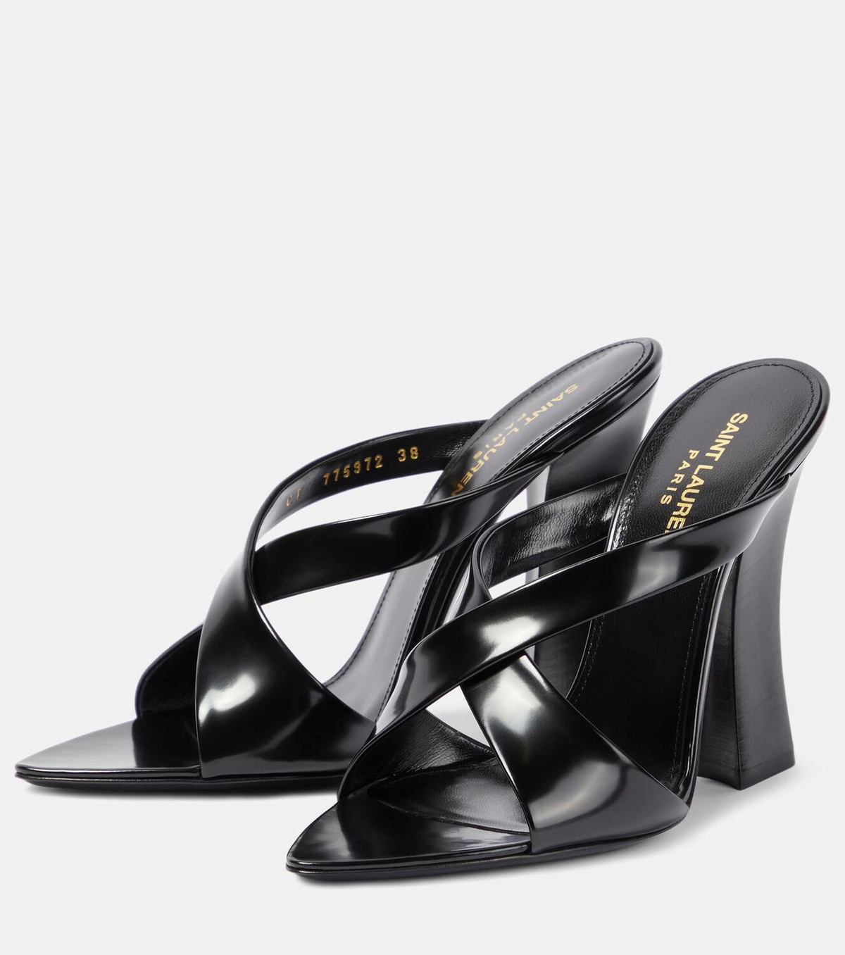 Saint Laurent Eva 110 leather mules