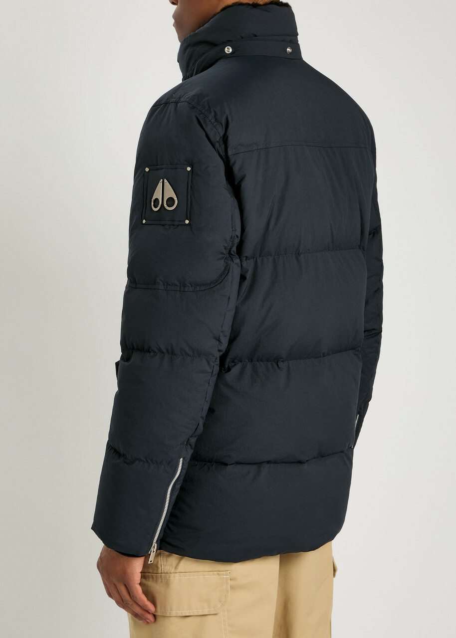 Moose Knuckles Everest 3Q Shell Puffer Coat Navy