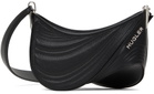 Mugler Black Small Embossed Spiral Curve 01 Bag