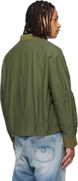 R13 Khaki Bubble Bomber Jacket