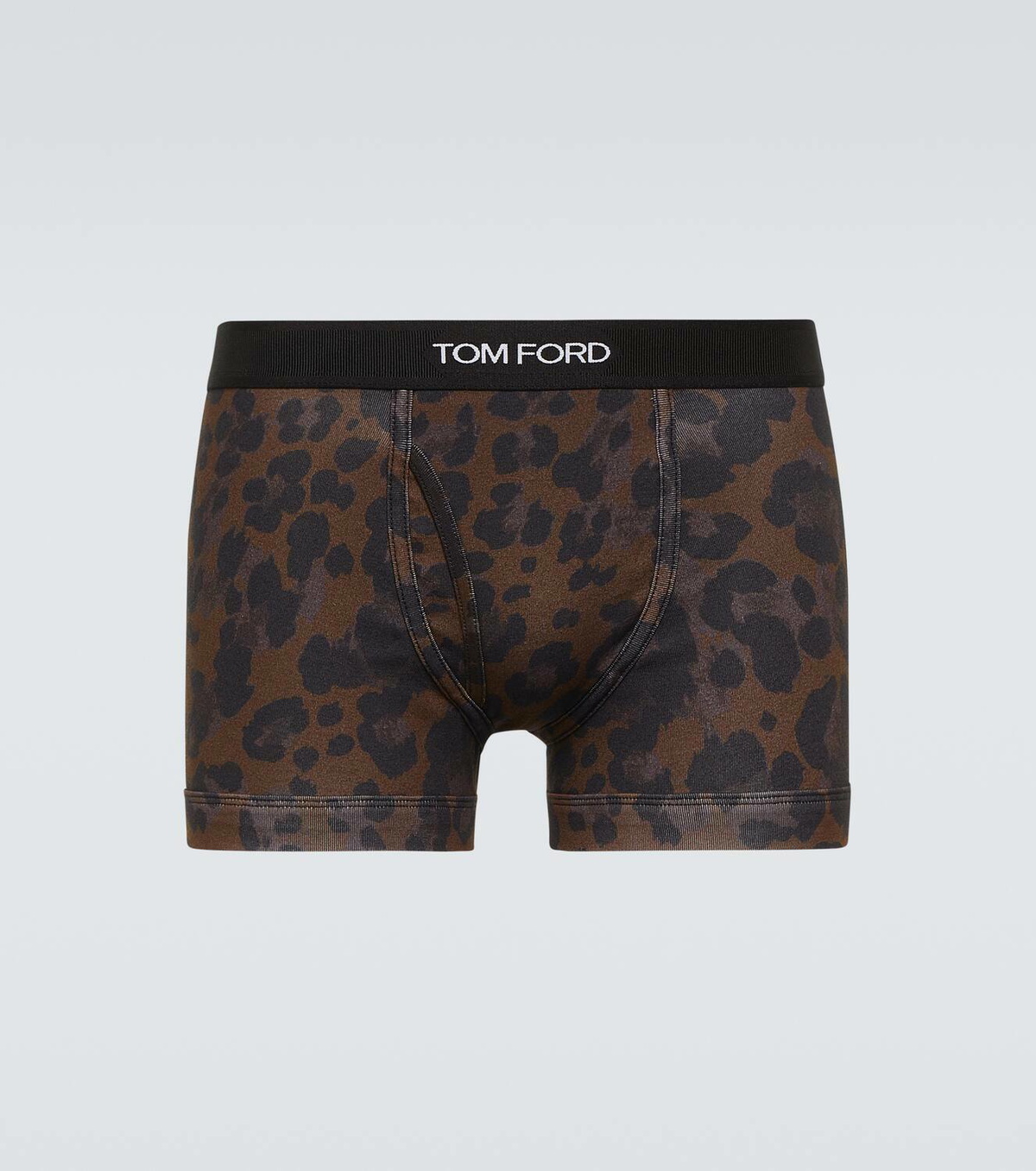 Tom Ford Leopard-print cotton-blend jersey boxer briefs