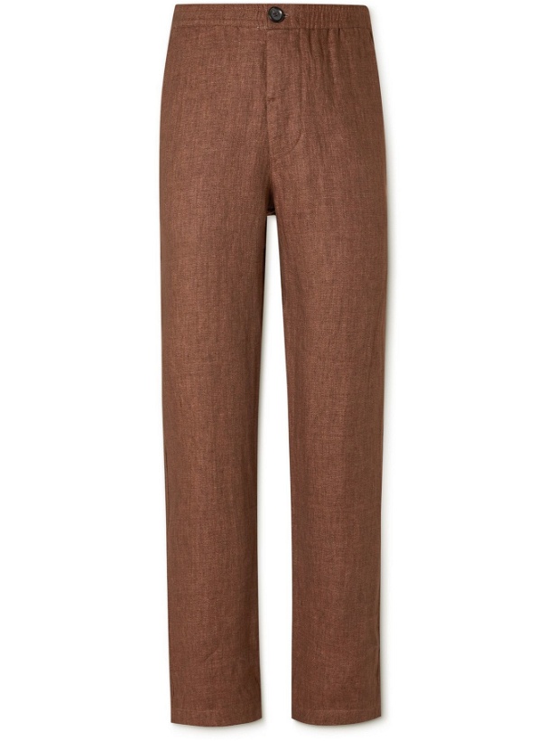 Photo: OLIVER SPENCER - Linen Suit Trousers - Brown
