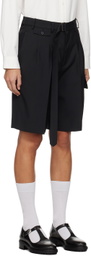 Dunst Black Multipocket Shorts
