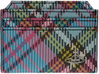 Vivienne Westwood Multicolor Check Card Holder