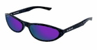 Balenciaga Eyewear Bb0007s-011 - Black / Violet Sunglasses