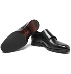 TOM FORD - Wessex Cap-Toe Leather Monk-Strap Shoes - Black