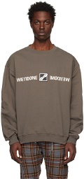 We11done Gray Patched Mirror Sweatshirt