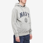 Uniform Bridge Men's Vintage US Navy Popover Hoody in Grey