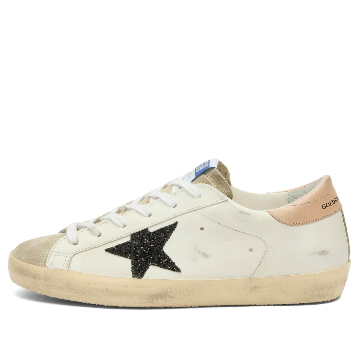 Golden Goose Women's Super Star Sneaker in White/Bordeaux