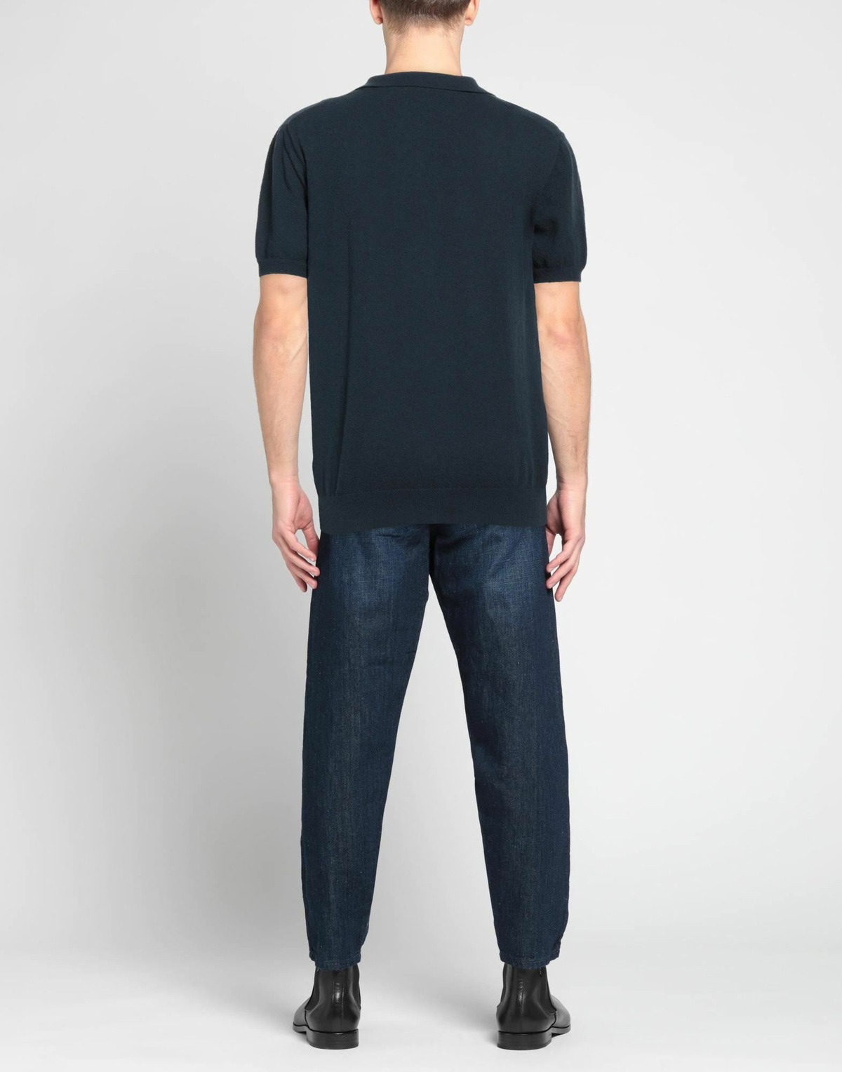 Drumohr Mens Polo shirt Midnight in Blue