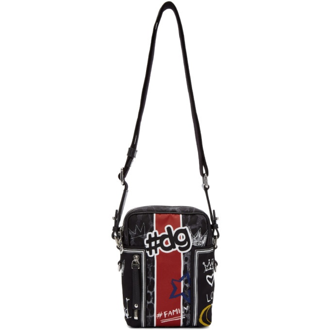 Photo: Dolce and Gabbana Black Graffiti Camera Bag