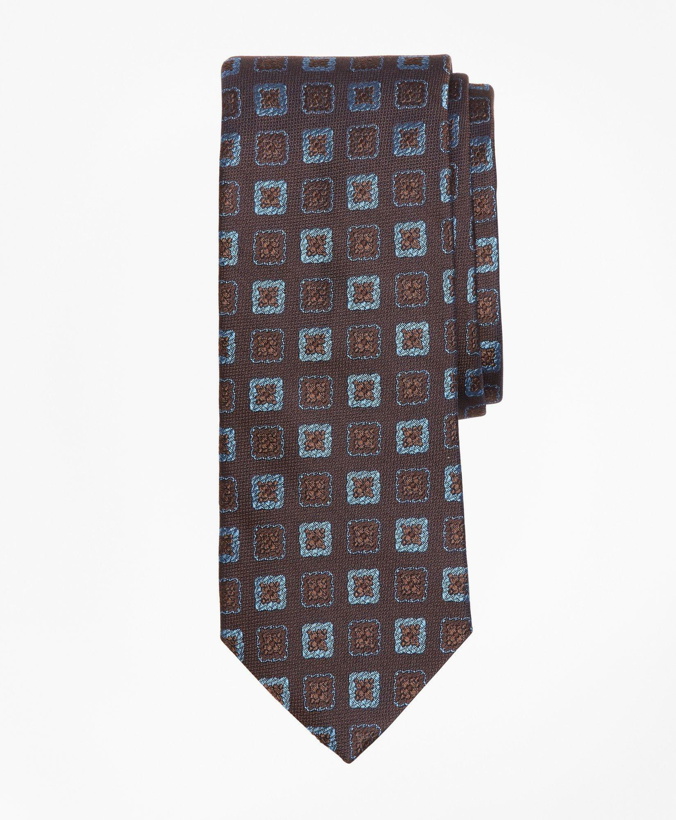 Photo: Brooks Brothers Men's Square Medallion Tie | Brown