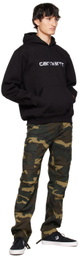 Carhartt Work In Progress Black Embroidered Hoodie