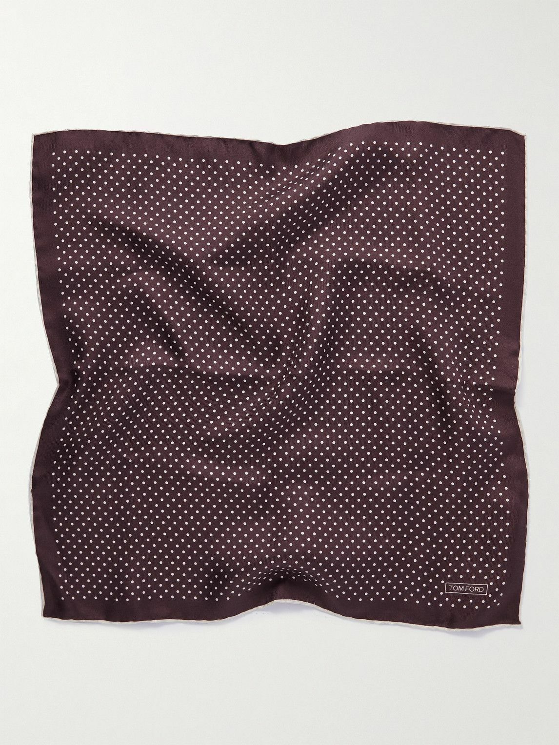 Tom Ford Polka Dot Silk Twill Pocket Square Tom Ford