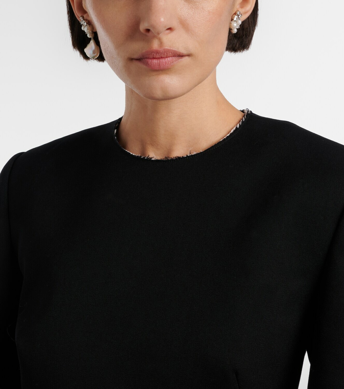 Givenchy Crystal and faux pearl-embellished earrings