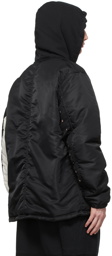 Undercoverism Black Nylon Layered Jacket