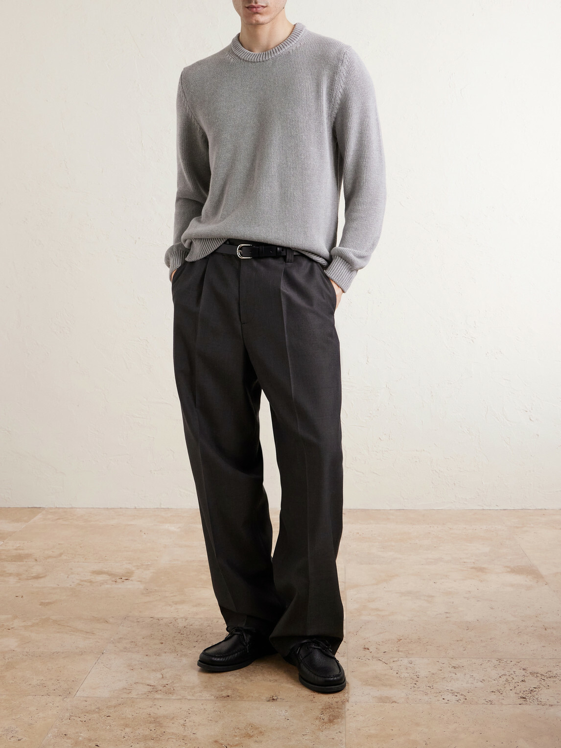 Slowear - Slim-Fit Cotton Sweater - Gray