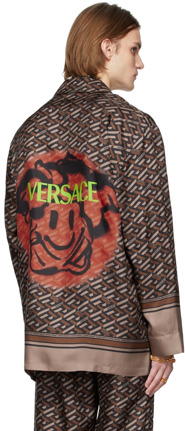 Versace Underwear Black Greca Border Boxers Versace Underwear