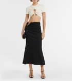 Christopher Esber - Embellished cutout cropped top