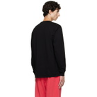 Les Tien Black Heavyweight Binded Neck Classic Long Sleeve T-shirt