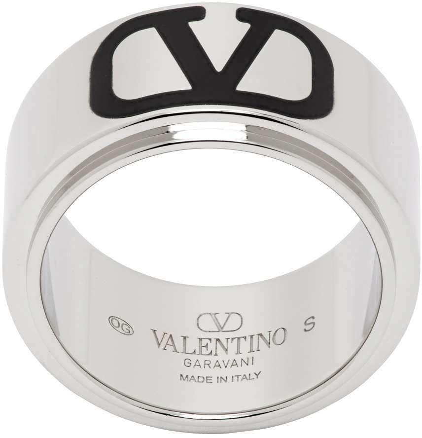 Valentino Garavani Silver VLogo Signature Ring