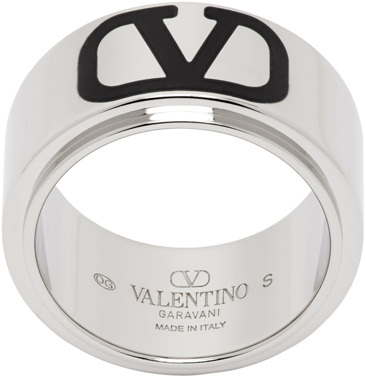 Photo: Valentino Garavani Silver VLogo Signature Ring