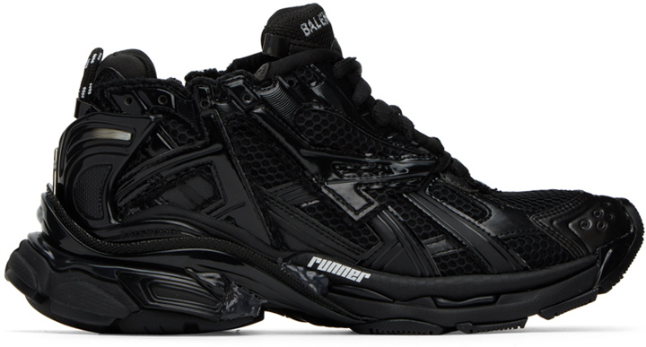 Photo: Balenciaga Black Runner Sneakers