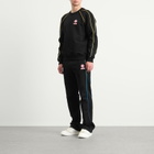 Casablanca Men's Loopback Gradient Piping Raglan Sweatshirt in Black