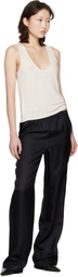 Loulou de Saison White Albia LDS U Neck Tank Top