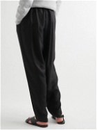 SAINT LAURENT - Tapered Shell Trousers - Black