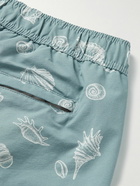 Onia - Charles Straight-Leg Mid-Length Printed Swim Shorts - Blue