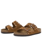 Birkenstock Women's Arizona Rivet in Mink Suede