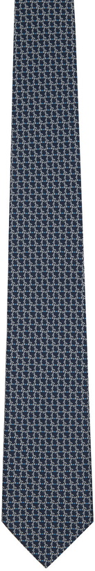 Photo: Ferragamo Navy Silk Tie