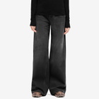 Represent Women's High Rise Wide Leg Jeans in Washed Black