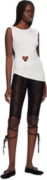 AMBUSH White Heart Shape Tank Top