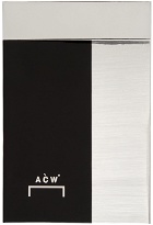 A-COLD-WALL* Black & Silver Inset Rectangle Pin