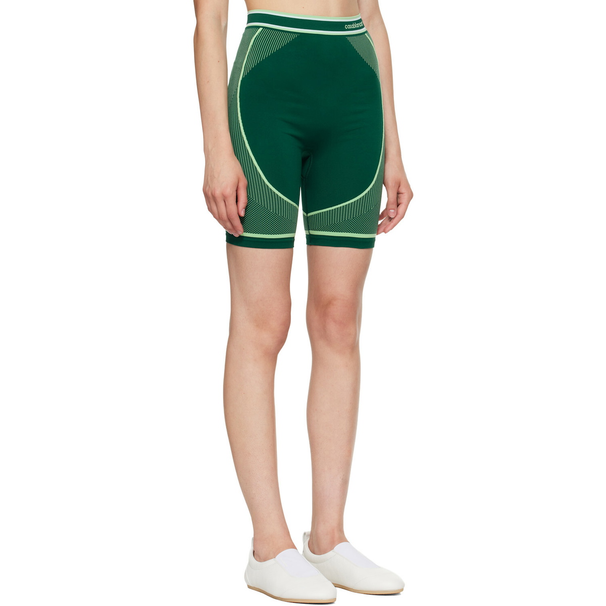 Casablanca Green Seamless Shorts