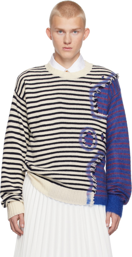 Photo: Marni Multicolor Striped Needle Punch Sweater