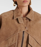 Magda Butrym Suede biker jacket