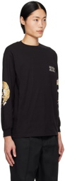 WACKO MARIA Black Embroidered Long Sleeve T-Shirt