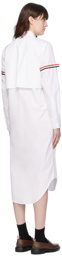 Thom Browne White Armband Maxi Dress