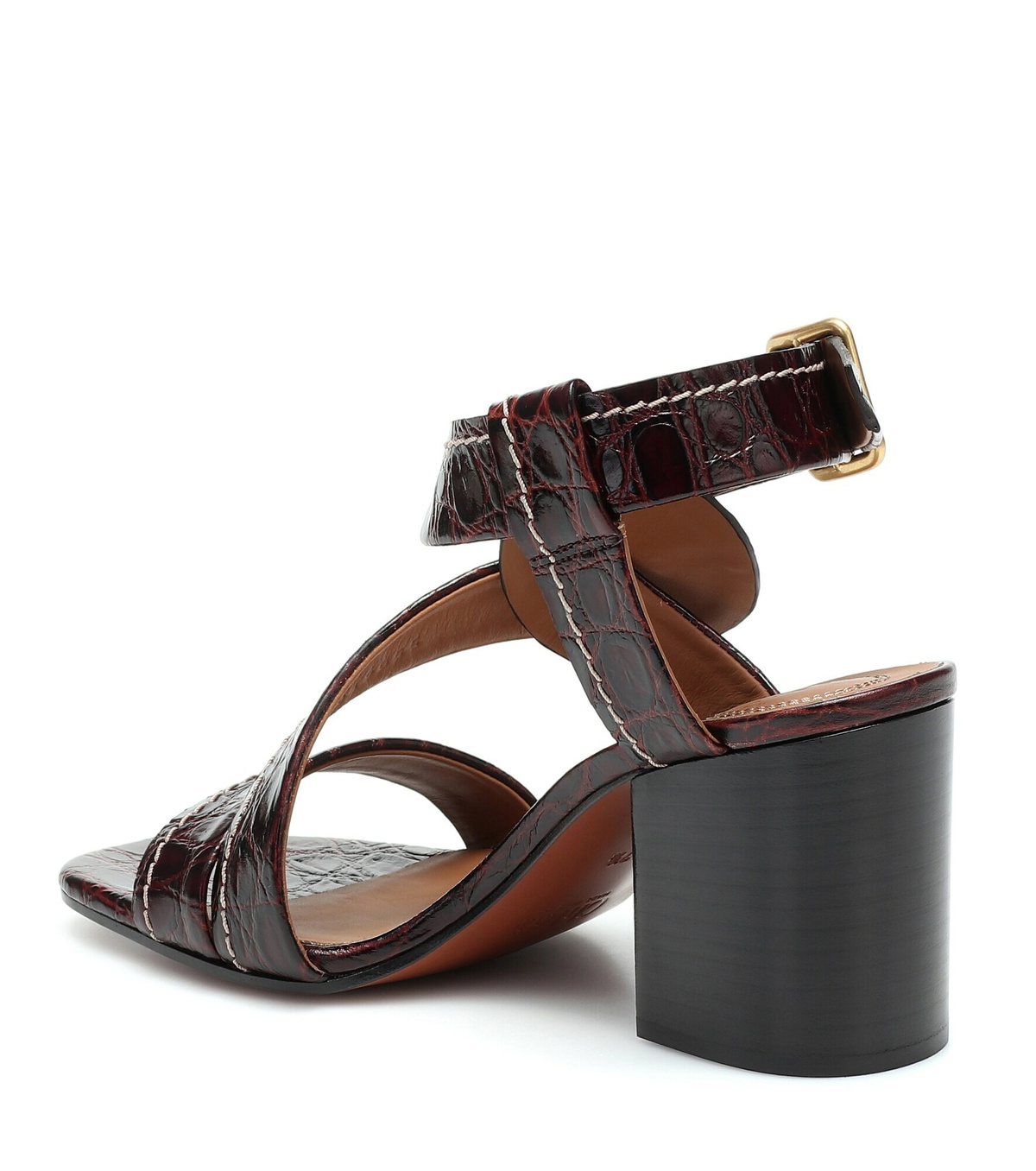 Chloe Candice croc effect leather sandals Chloe