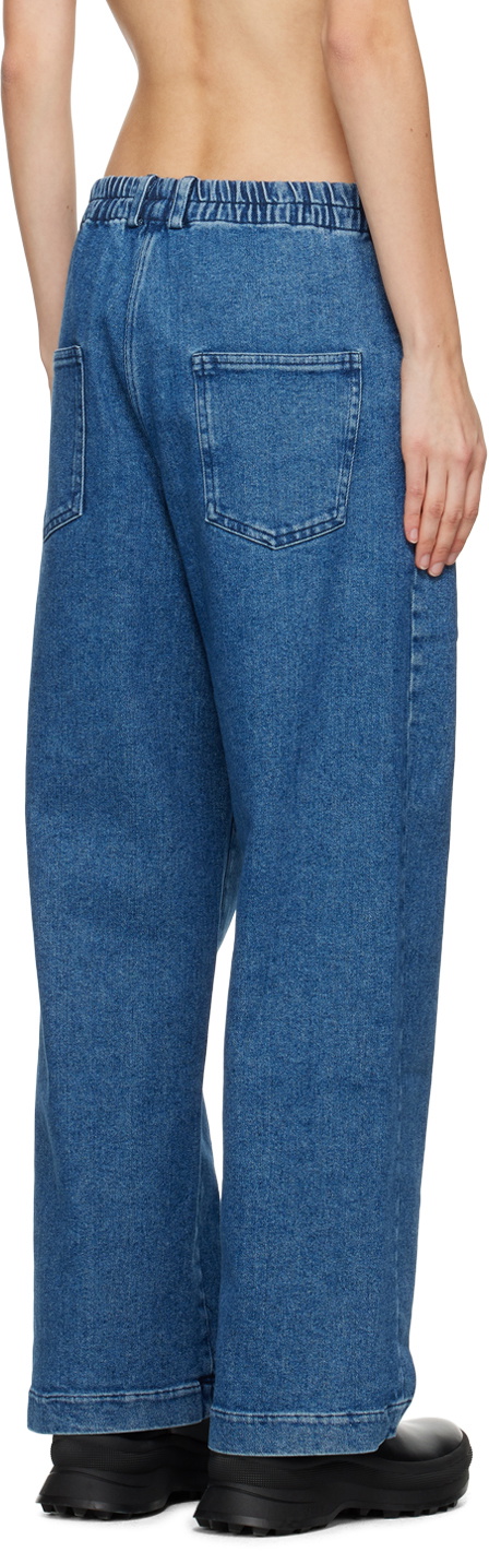 Straight Denim Pants Indigo Cordera Man