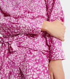 Isabel Marant Habla draped silk-blend minidress