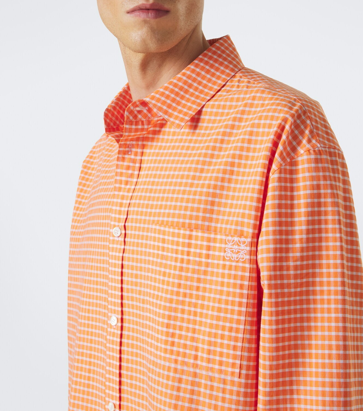 Loewe Checked cotton-blend shirt