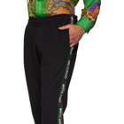 Moschino Black Italy Side Band Lounge Pants