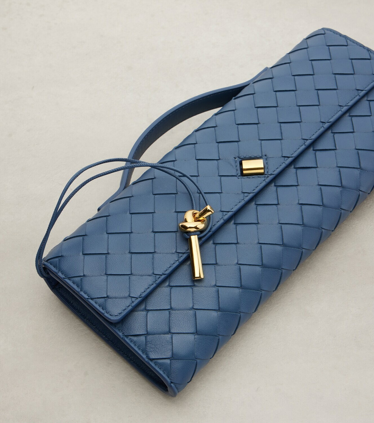 Bottega Veneta Andiamo Intrecciato leather clutch