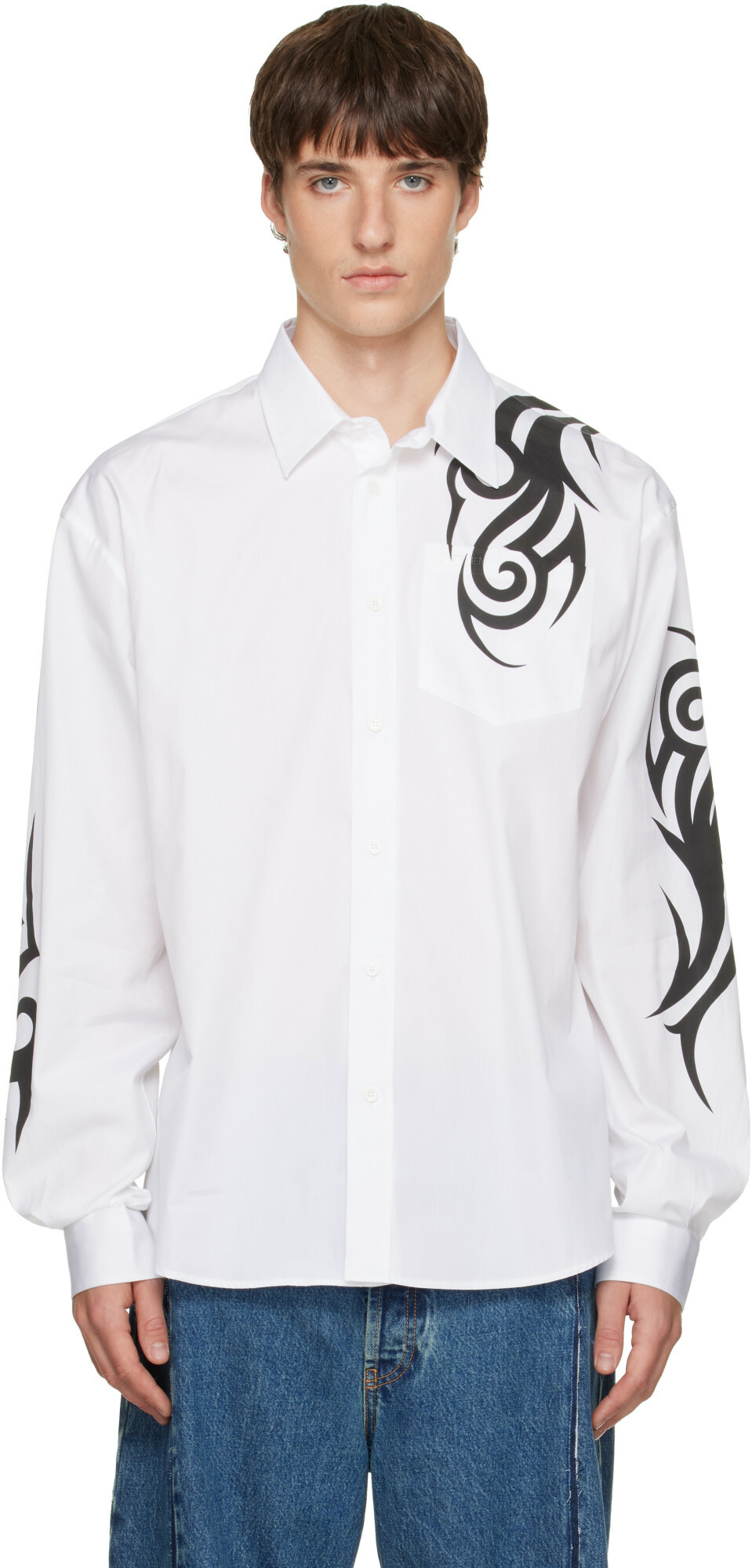 VETEMENTS White Graffiti Shirt
